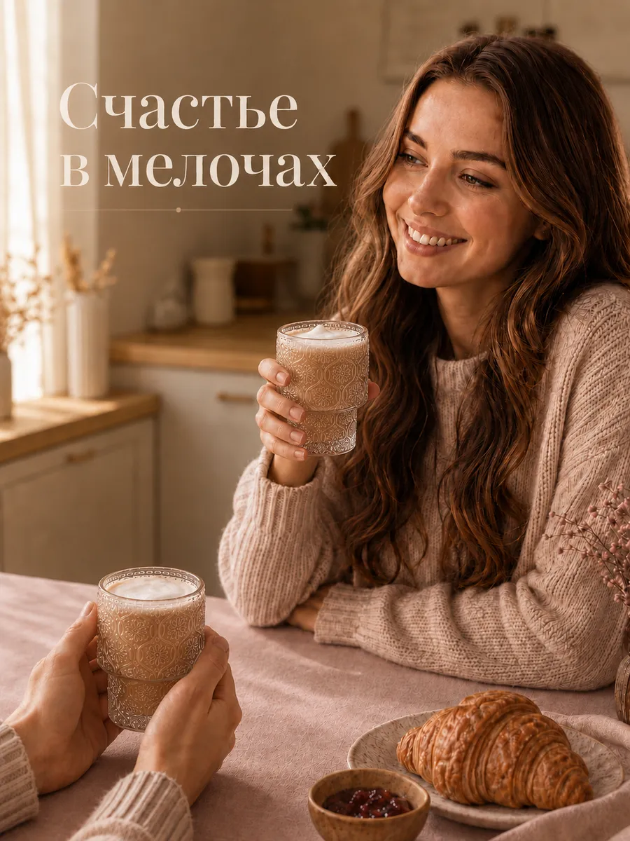 Набор стаканов "Флора" 2 шт 200 мл